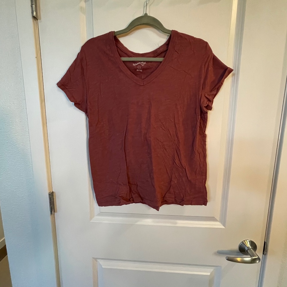 Classic Red V Neck